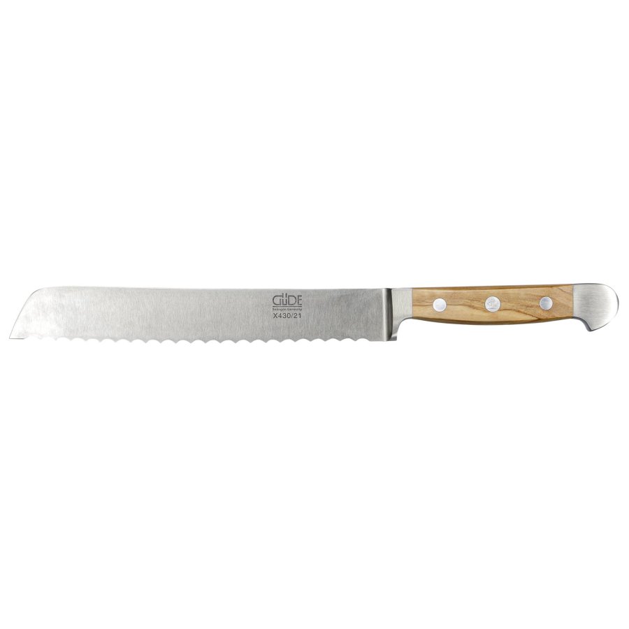 Güde Alpha bread knife 21 cm Olive Wood #2