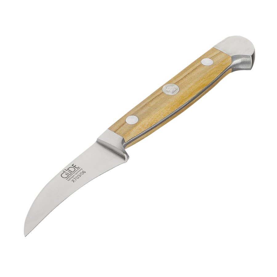 Güde Alpha peeling knife 6 cm Olive Wood #1