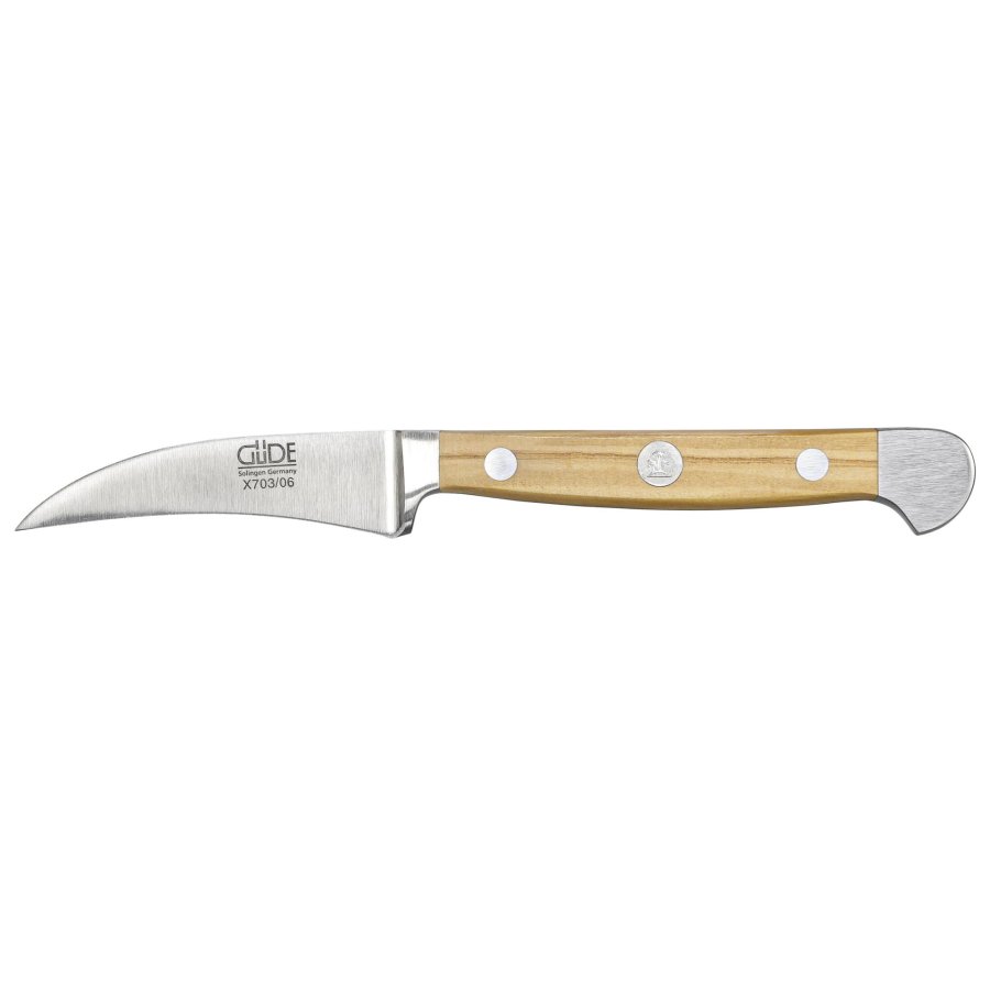 Güde Alpha peeling knife 6 cm Olive Wood #2
