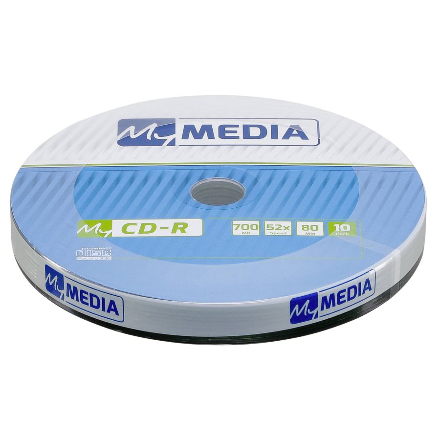 1x10 MyMedia CD-R 80 / 700MB 52x Speed Wrap #1