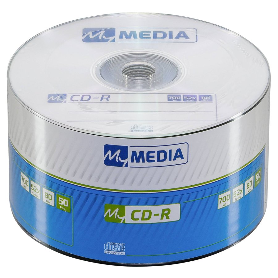 1x50 MyMedia CD-R 80 / 700MB 52x Speed Wrap #1
