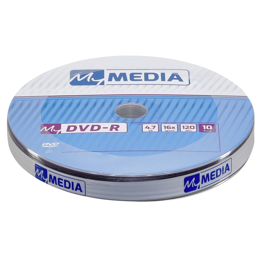 1x10 MyMedia DVD-R 4,7GB 16x Speed matt silver Wrap #1
