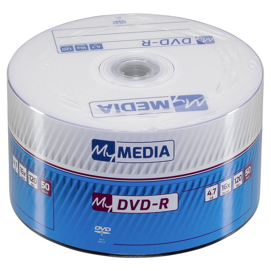 1x50 MyMedia DVD-R 4,7GB 16x Speed matt silver Wrap #1