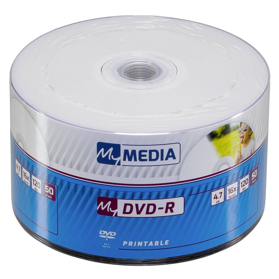 1x50 MyMedia DVD-R 4,7GB 16x Speed Printable Wrap #1