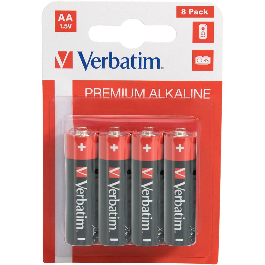 1x8 Verbatim Alkaline battery Mignon AA LR6              49503 #1