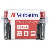1x24 Verbatim Alkaline battery Micro AAA LR 03 PVC Box    49504 #1