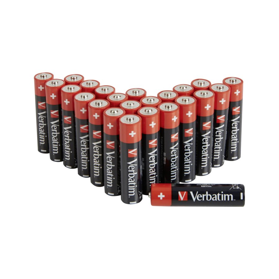 1x24 Verbatim Alkaline battery Micro AAA LR 03 PVC Box    49504 #3