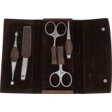 Zwilling Twinox Travel Set - Brown 5-piece leather case - Brown #2