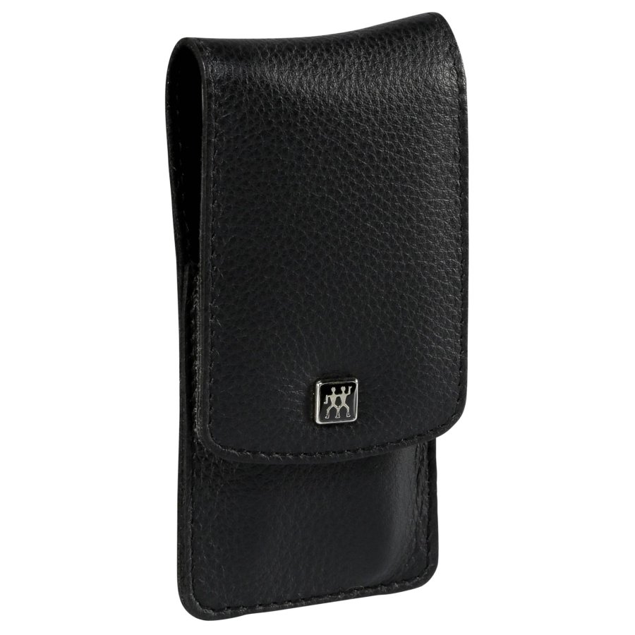 Zwilling CLASSIC snap fastener leather case, black, 3 pcs. #3
