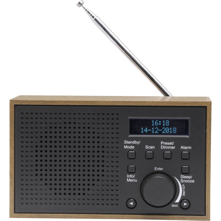 Denver DAB-46DARK GREY Internet Analog & digital Sort, Brun #1