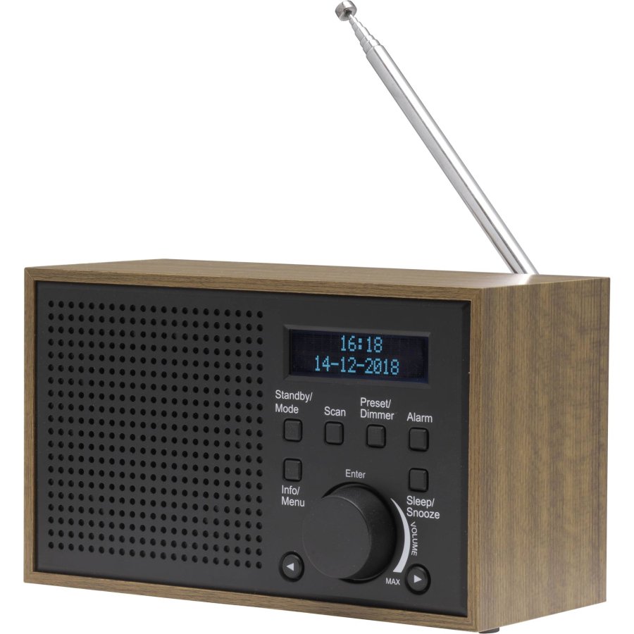 Denver DAB-46DARK GREY Internet Analog & digital Sort, Brun #2