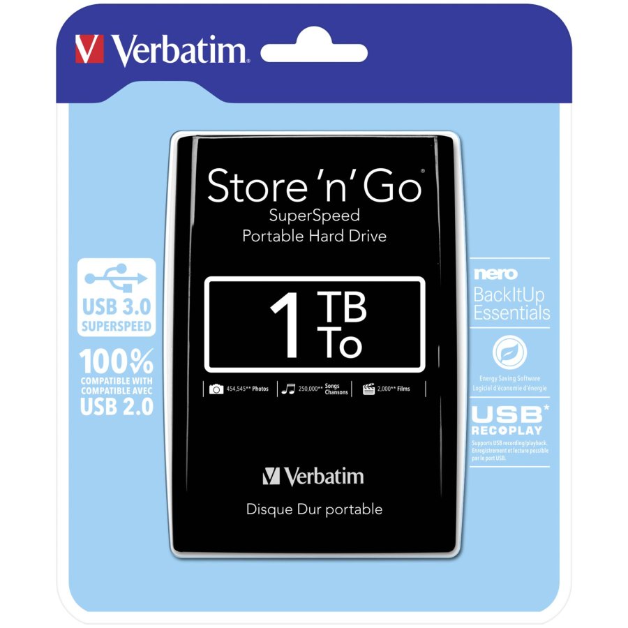 Verbatim Store n Go 2,5      1TB USB 3.0 black              53023 #1