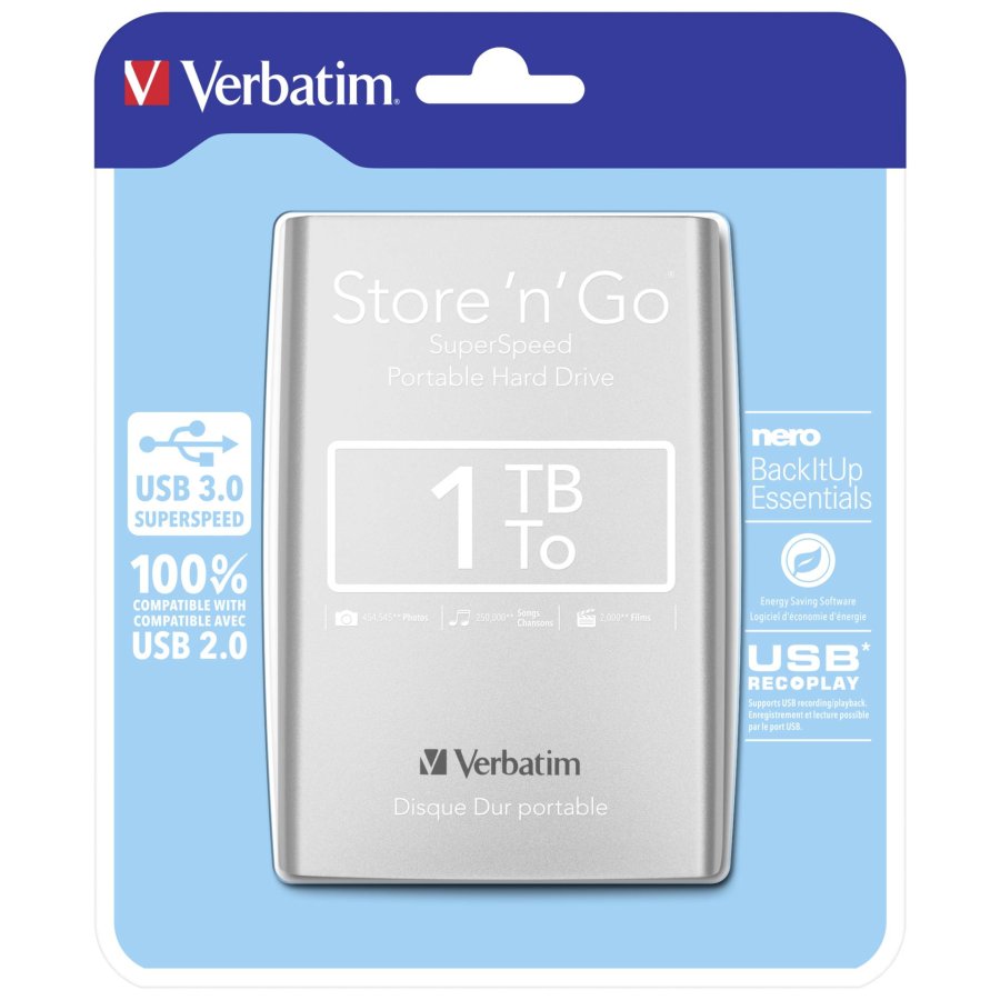 Verbatim Store n Go 2,5      1TB USB 3.0 silver             53071 #1