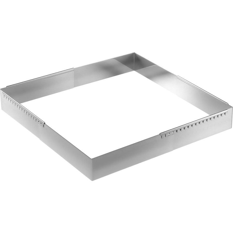 De Buyer Patisserie Frame steel adjustable 20-37 cm square #2