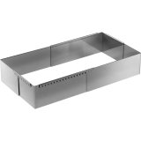 De Buyer Patisserie Frame steel adjustable 21-40 cm square #2