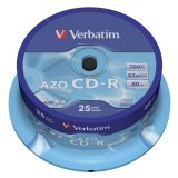 1x25 Verbatim Data Life Plus CD-R 80, 52x Speed, cake box #1