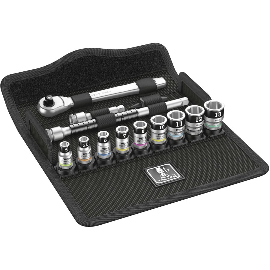 Wera 8100 SA 12HF Zyklop Ratchet Set Switch Lever 1/4  , metric #1