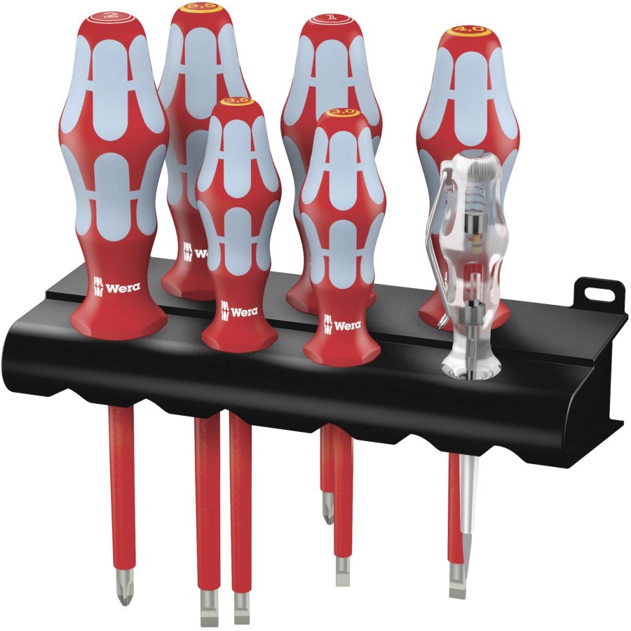 Wera 3160 i/7 Screwdriver Set Stainless Steel + Rack #1