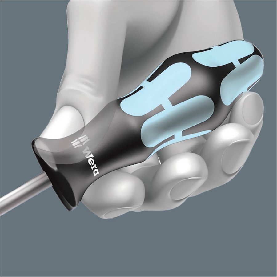 Wera 3334/3350/3355/6 Screwdriver Set, Inox + Rack #6