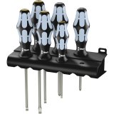 Wera 3334/3355/6 Screwdriver Set Stainless Steel + Rack #1