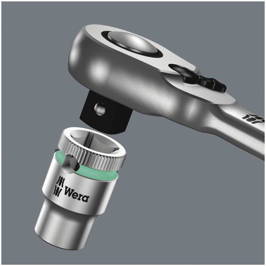 Wera 8004 B Zyklop metal ratchet m. Umschalthebel w. 3/8 -Antri #5
