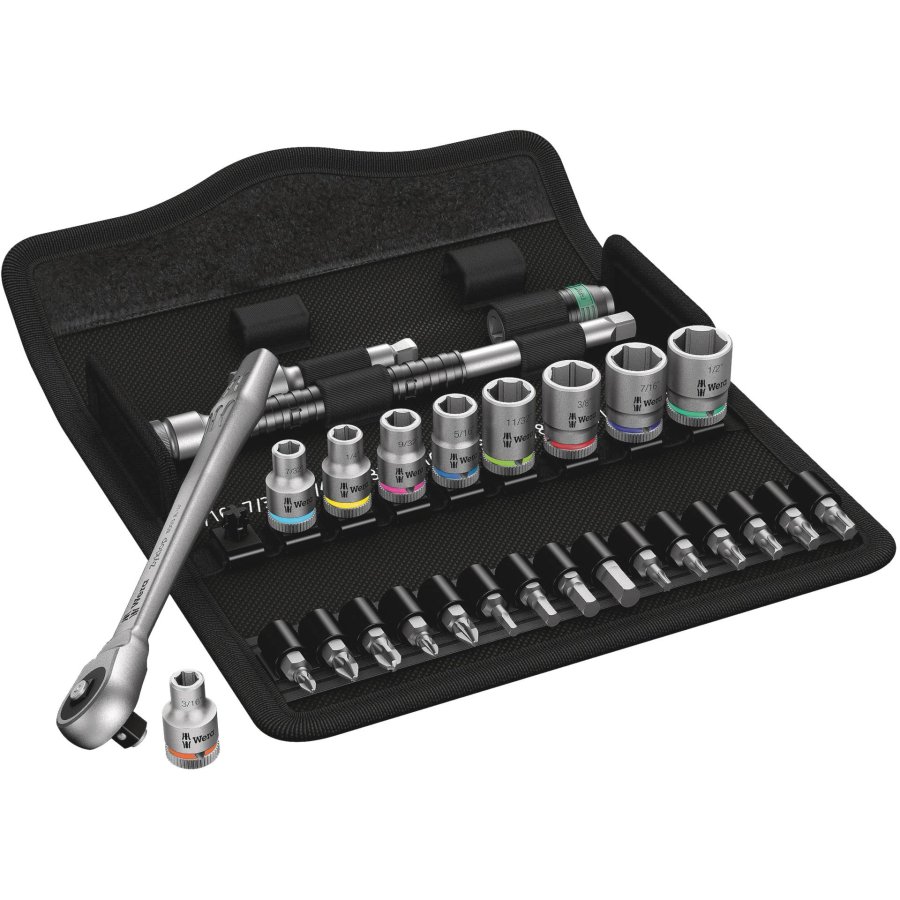 Wera 8100 SA 10 Zyklop Metal Ratchet Push Through 1/4  imperi #1
