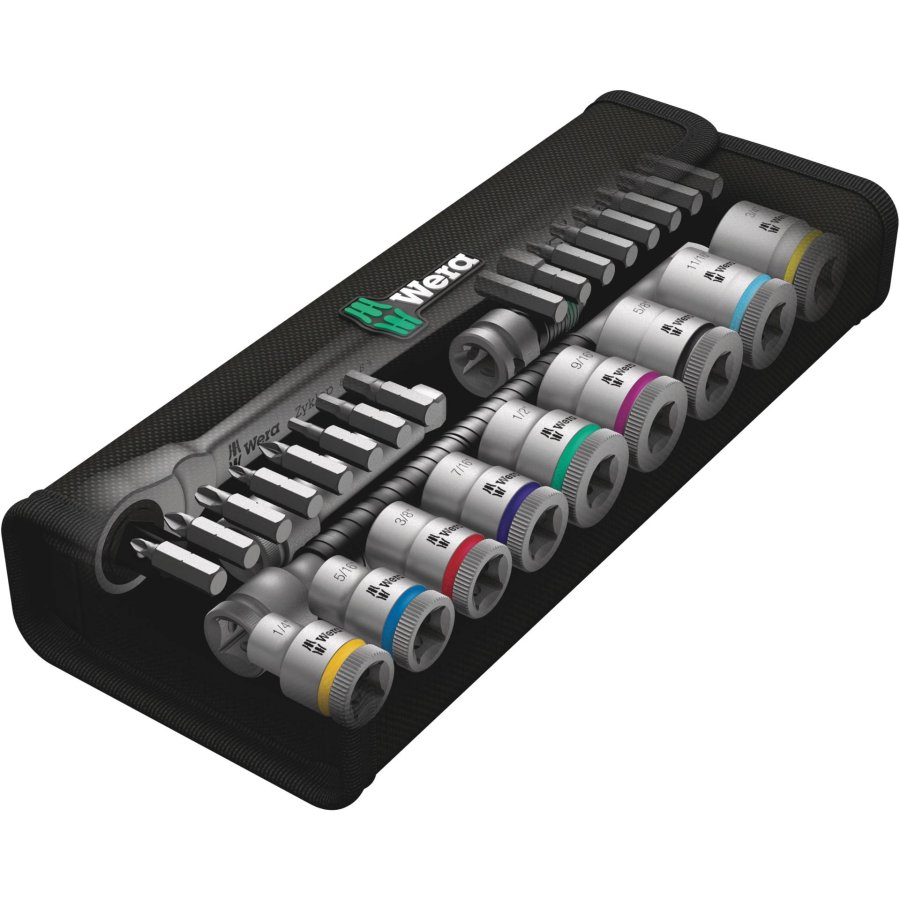 Wera 8100 SB 11 Zyklop Ratchet Set Switch Lever 3/8  imperial #2