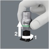 Wera 8100 SB 11 Zyklop Ratchet Set Switch Lever 3/8  imperial #6