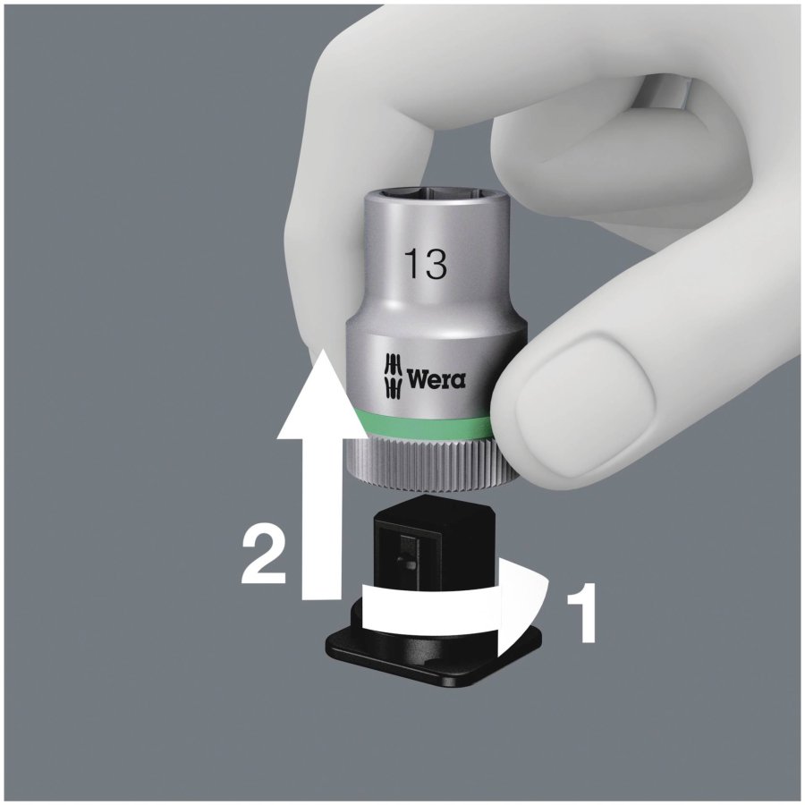 Wera 8100 SB 11 Zyklop Ratchet Set Switch Lever 3/8  imperial #6