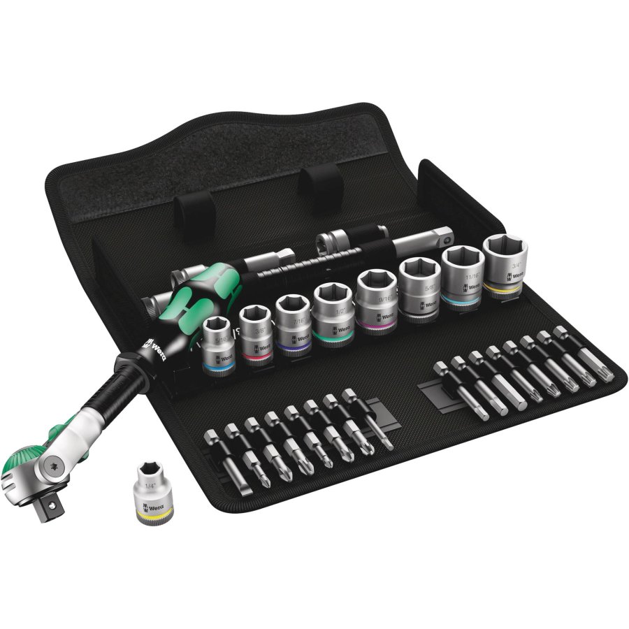 Wera 8100 SB 9 Zyklop Speed Ratchet Set 3/8  Drive imperial #1