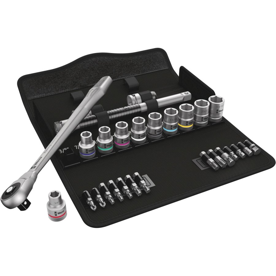 Wera 8100 SC 10 Zyklop Ratchet Push Through Sq. 1/2  imperial #1
