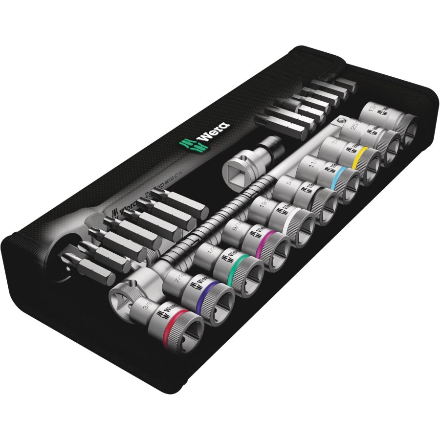 Wera 8100 SC 10 Zyklop Ratchet Push Through Sq. 1/2  imperial #2