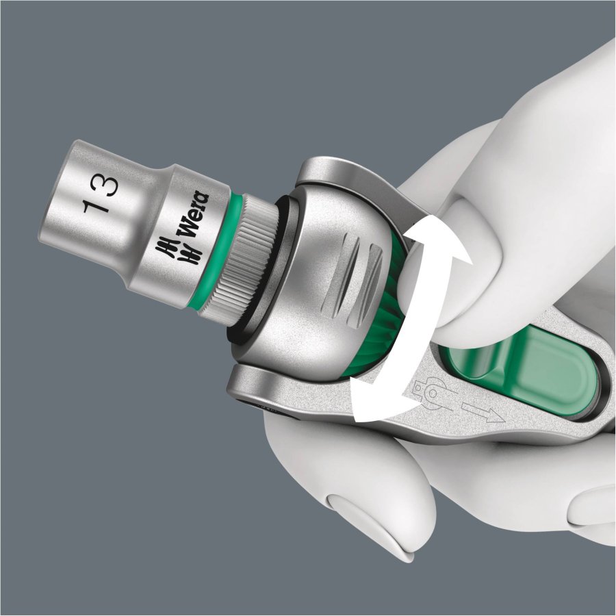 Wera 8100 SC 9 Zyklop Speed- Ratchet Set 1/2  Drive imperial #7