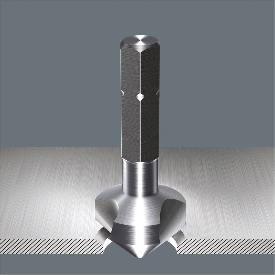Wera 846/8 3-flute Countersink Bits Set #2