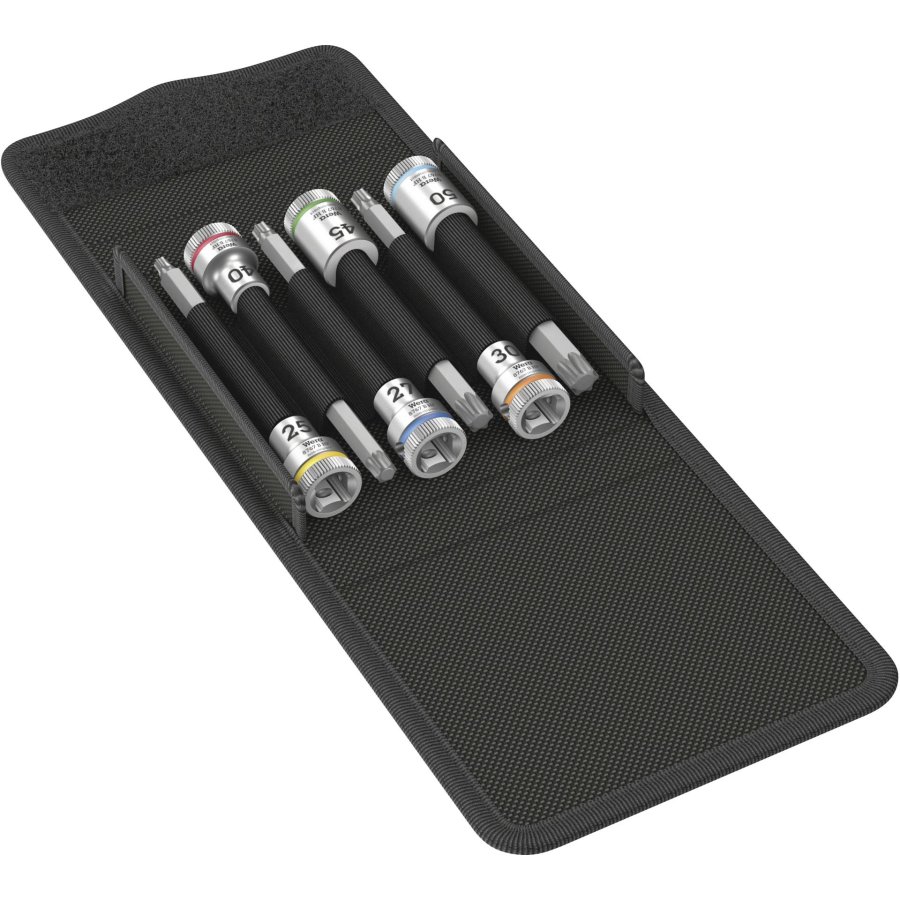 Wera 8767 B TORX HF 1 Zyklop Bit Socket Set holding function 3/8 #1