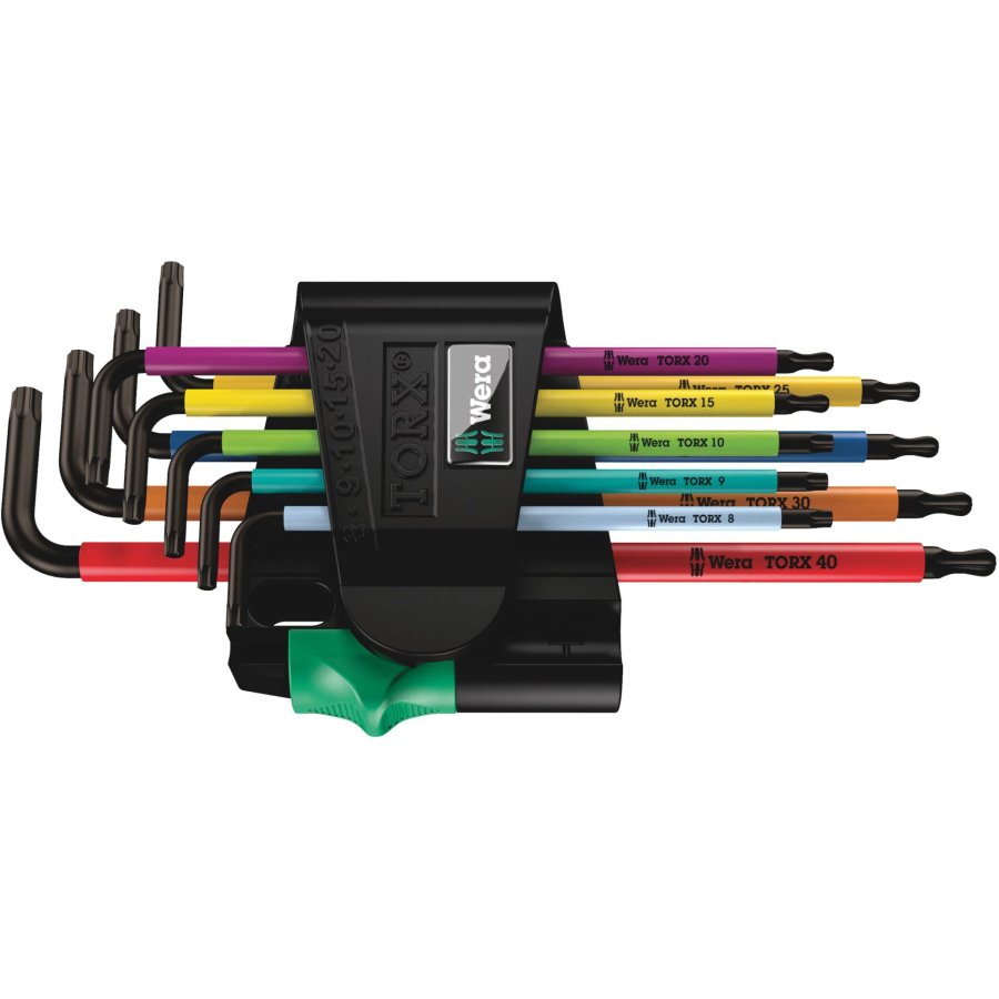 Wera 967/9 TX BO Multicolour 1 L-Key Set for TORX, BlackLaser #1