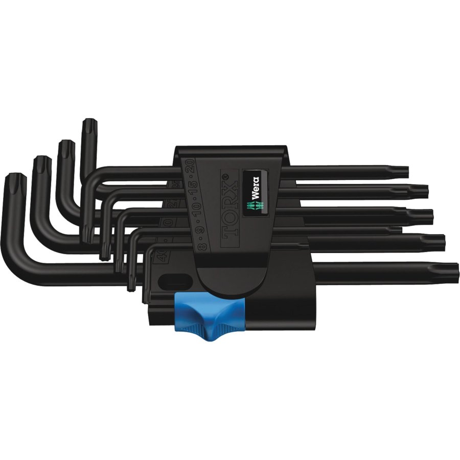 Wera 967/9 TX HF 1 L-Key Set with holding funtion  BlackLaser #1