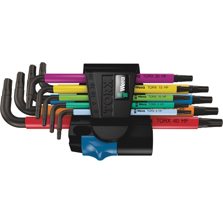 Wera 967/9 TX Multicolour HF 1 L-Key Set with holding function #1