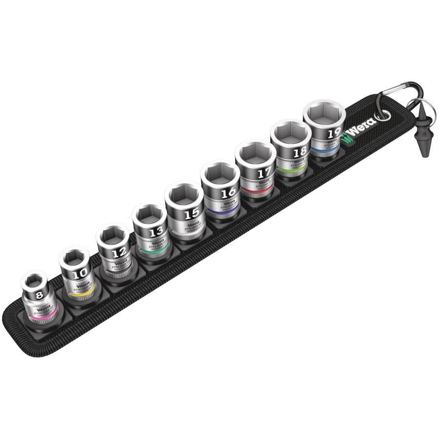 Wera Belt B 1 Zyklop Socket Set w. holding function, 3/8  Drive #1