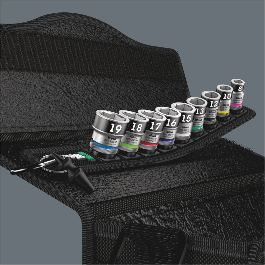 Wera Belt B 1 Zyklop Socket Set w. holding function, 3/8  Drive #3