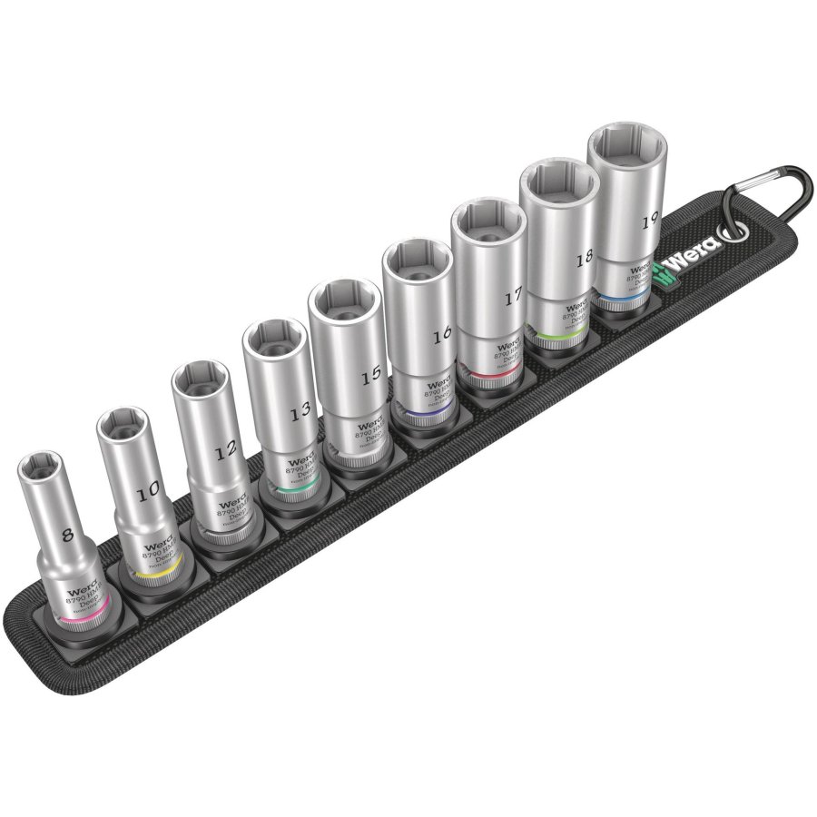 Wera Belt B Deep 1 Socket Set 3/8  Drive #1