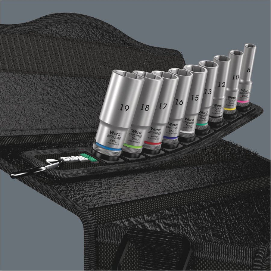 Wera Belt B Deep 1 Socket Set 3/8  Drive #3
