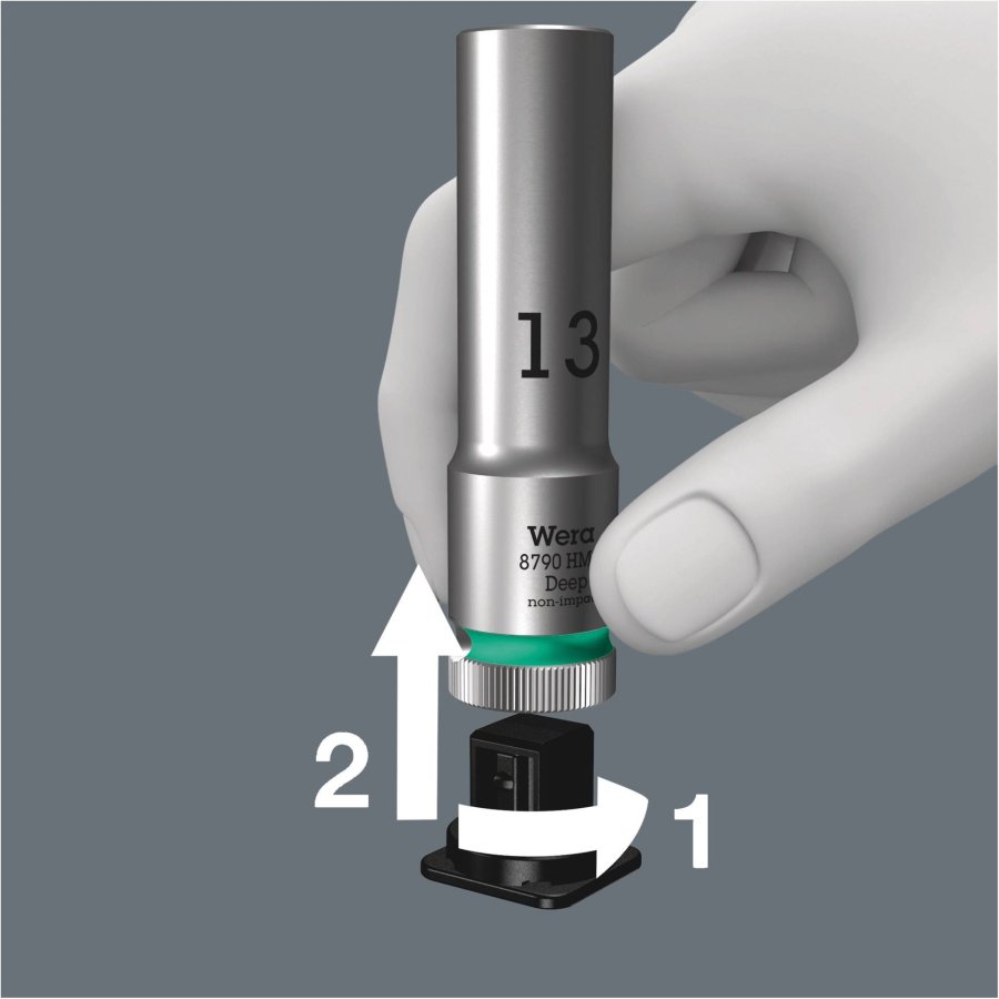 Wera Belt B Deep 1 Socket Set 3/8  Drive #7