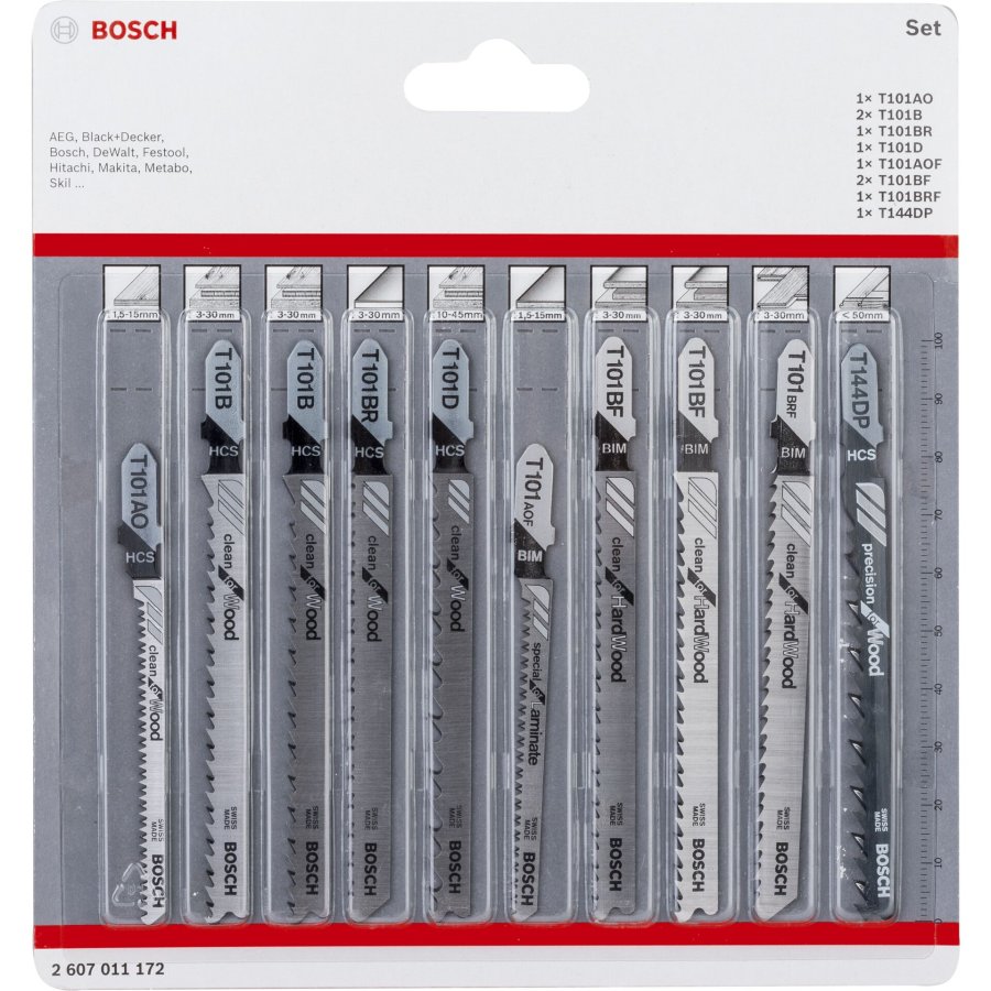 Bosch Blister Set STB 10-pcs. clean #1
