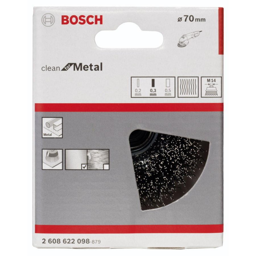 Bosch 1 Clean for Metal M14 70mm 0.3mm steel crimped wire #2