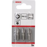 Bosch 3pcs PH Screwdriver Bit PH3 XH 25mm #1