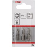 Bosch 3pcs PZ Screwdriver Bit PH1 XH1 25mm #1