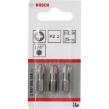 Bosch 3pct PZ Screwdriver Bit PH2 XH 25mm #1