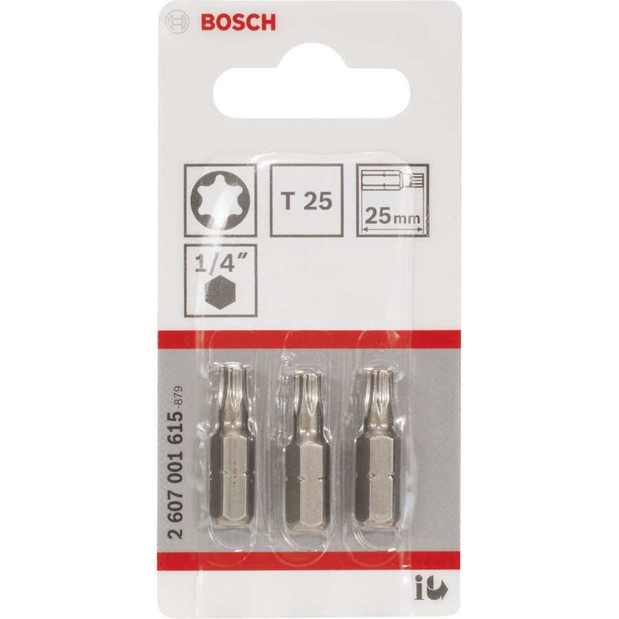 Bosch 3pcs. Screwdriver Bits T25 XH 25mm #1