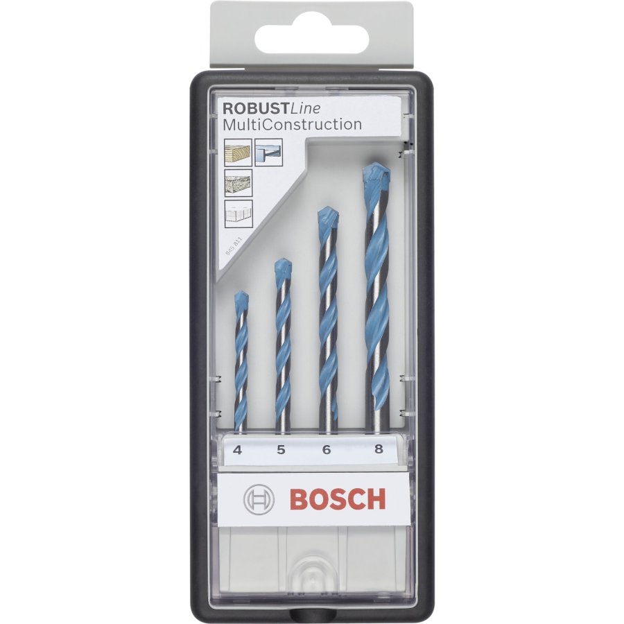 Bosch 4pcs Robustline CYL-9 MultiConstruction Set: 4-8mm #1